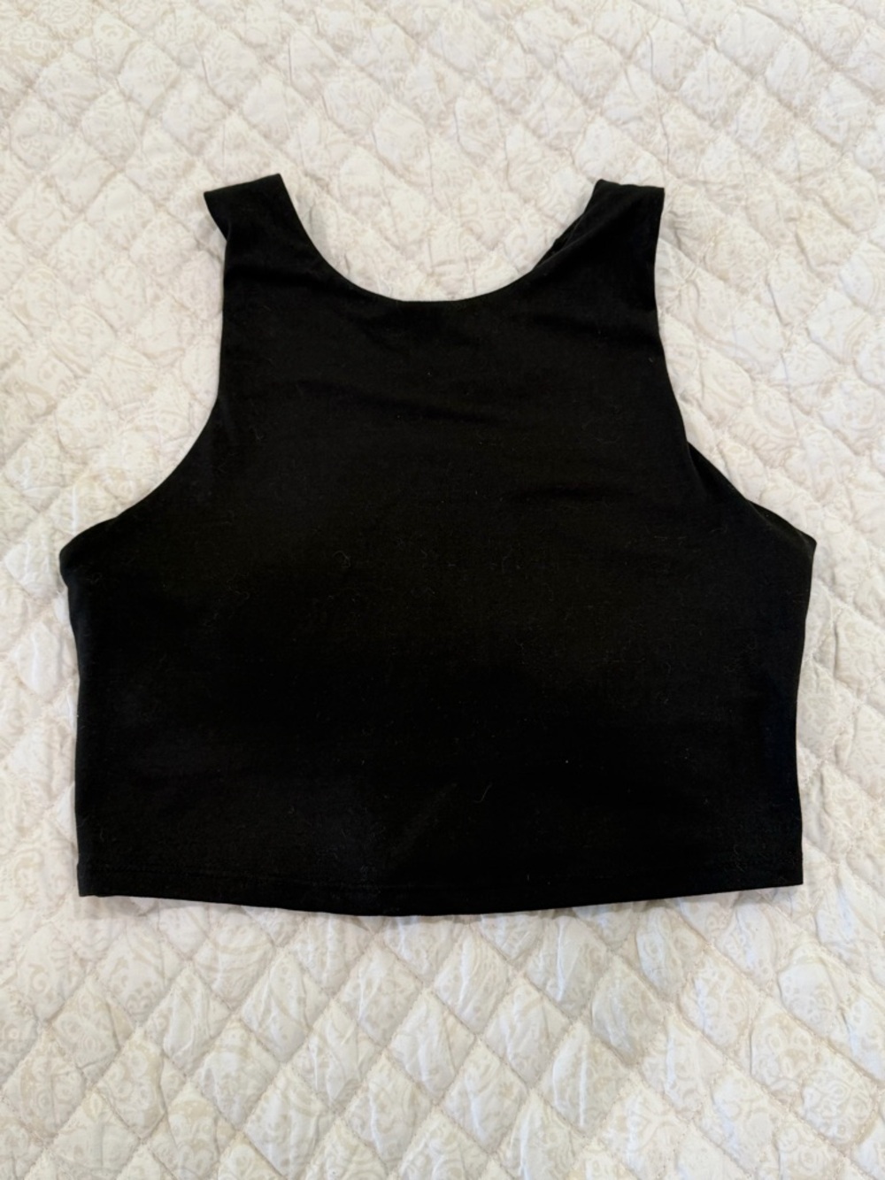 Kyodan Black Cropped Athletic Tank
